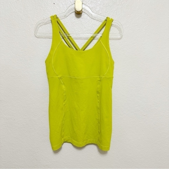 Lululemon Energy Tank Split Pea size 10 - Picture 2 of 9